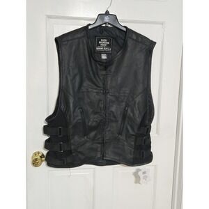 Rocky‎ Mountain Hide buffalo leather vest NWT sz 3XL